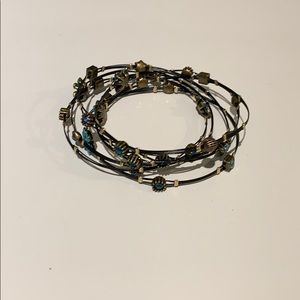 Floral Stacked Bracelets